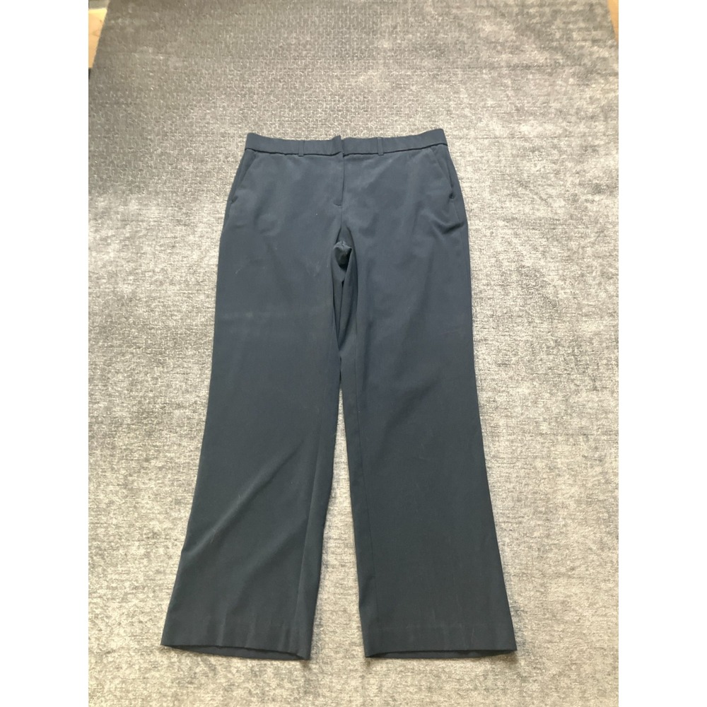 Napa Valley Dress Pants Womens 12S Black Stretch Wide Leg Formal Slash Pockets